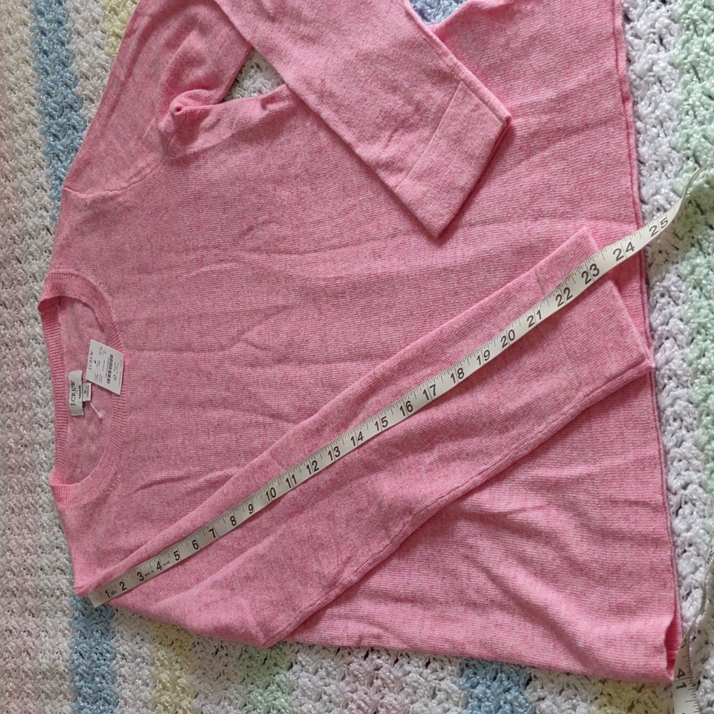 J. Crew Factory Size Small Pink Teddie Sweater - Picture 9 of 9